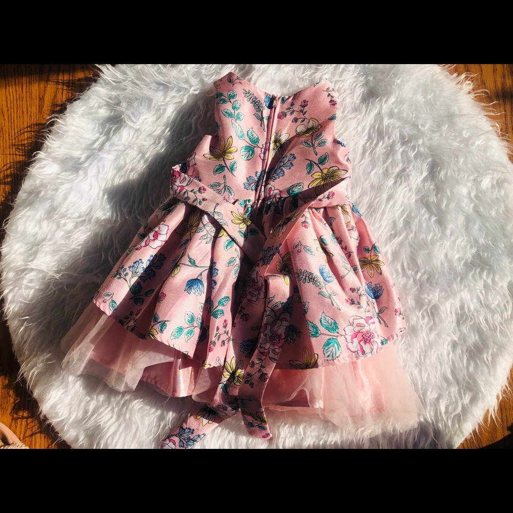 NANETTE KIDS Toddler Formal Floral Tulle Dress 2T - Picture 2 of 5